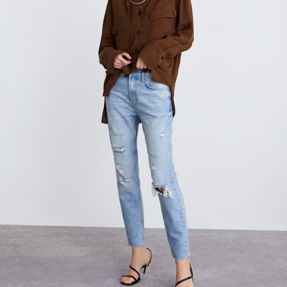 Zara Boyfriend/Cigarette Jeans NWT
